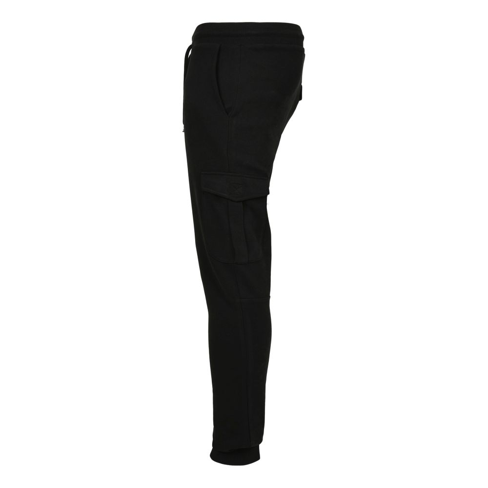 Urban Classics - Fitted Cargo Pantalon de jogging homme - Noir/Gris